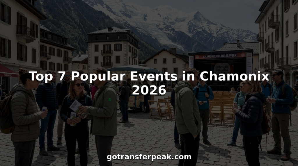 Crowd attending outdoor event in Chamonix